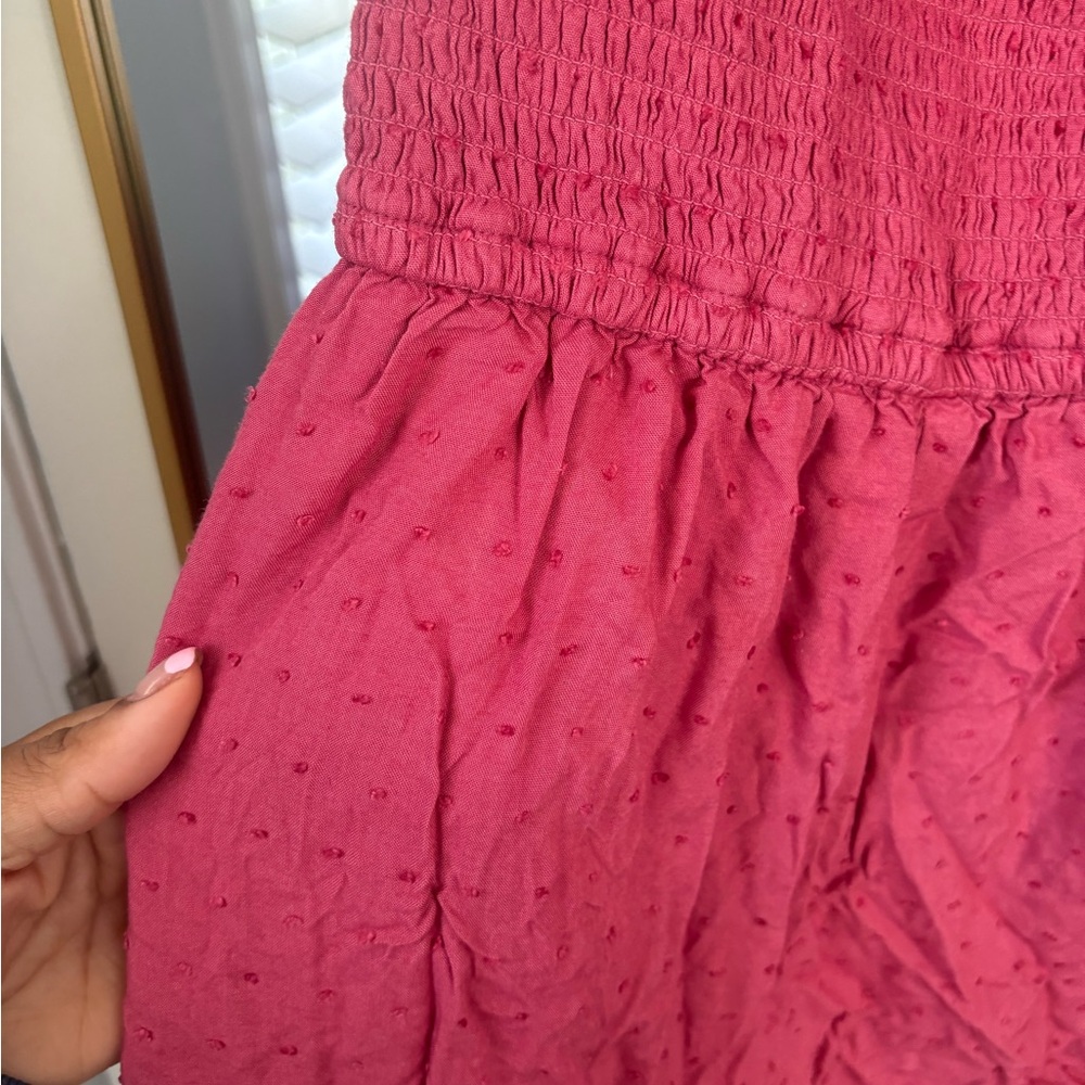 Heart Hips Raspberry Red Smocked Romper - Picture 3 of 4